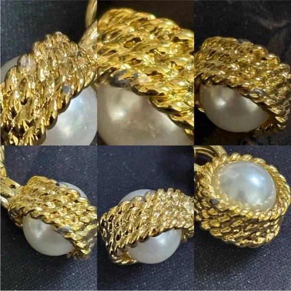 Vintage 80s Givenchy Lucite Charm Bracelet Chunky Heart Goldtone Runway SZ 6-3/4 - Picture 7 of 16